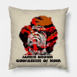 James brown godfather of soul graphic Pillow