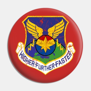 Higher Further Faster Distressed Pin