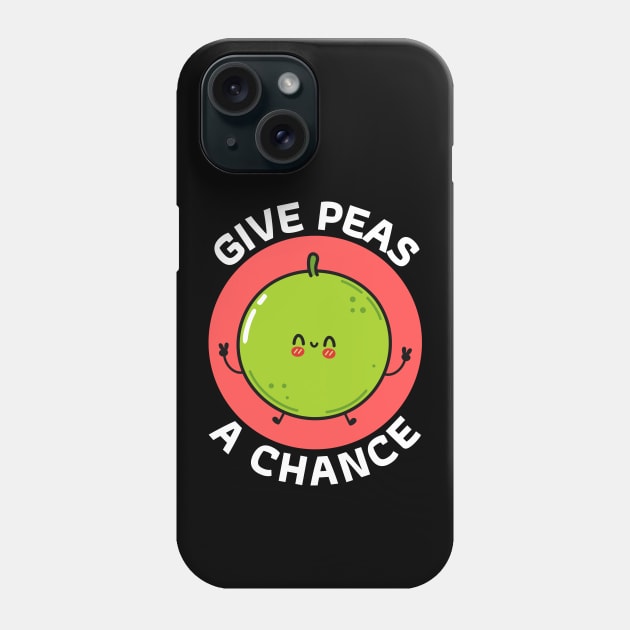 Give Peas A Chance | Peas Pun Phone Case by Allthingspunny