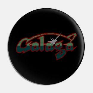 Galaga Logo Pin