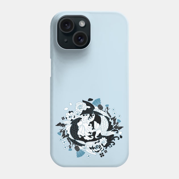 Japanese Koi Phone Case by LoenaStudio