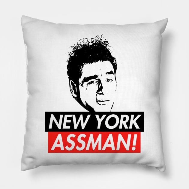 New York Assman Pillow by Lord Teesus