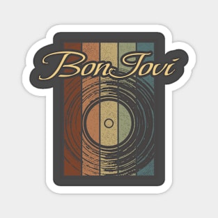 Bon Jovi Vynil Silhouette Magnet