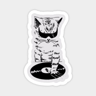 DJ kitty scratch Magnet