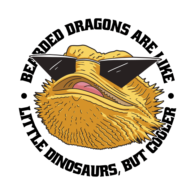 Bearded Dragon Funny Tiny Dinosaurs by Visual Vibes