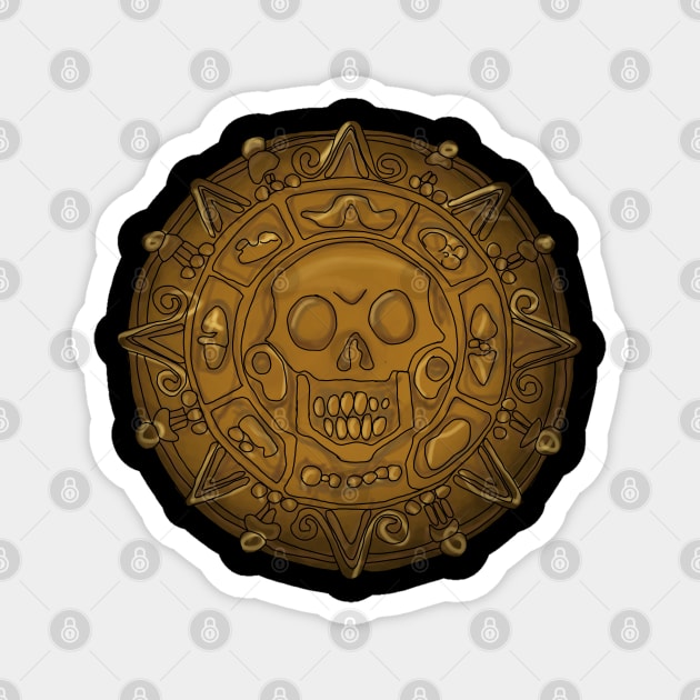 Aztec Gold Magnet by Thalionwen Creates