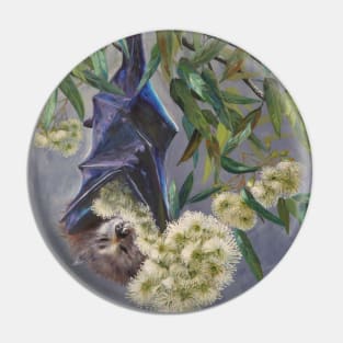 Fruit Bat Flowers Pin