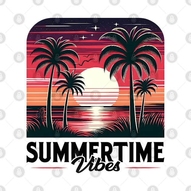 Summertime vibes - 80s Nostalgia Retro by Backpack-Hiker