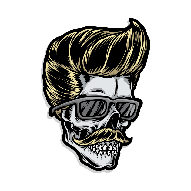 Rockabilly Skull II. by GermanStreetwear