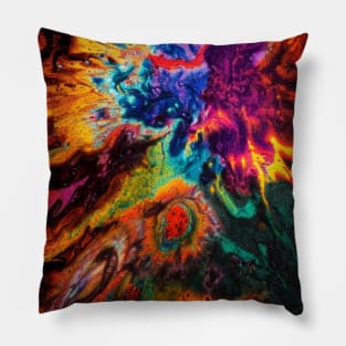 Psychedelic Abstract Dye Pillow