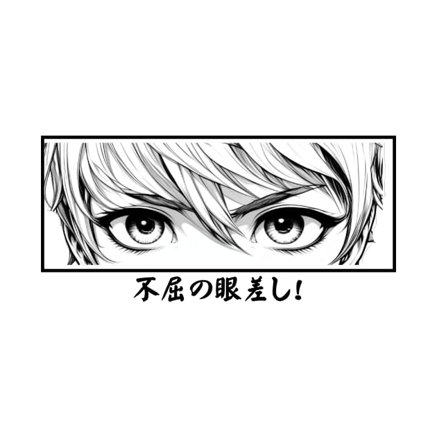 The anime  eyes "Gaze of Fearlessness", Design. by Imaginator Studio