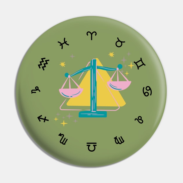 Libra Signs Are Bad Ass Pin by Natalie C. Designs 