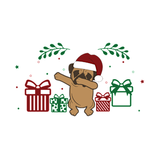 Christmas Pug Dab T-Shirt