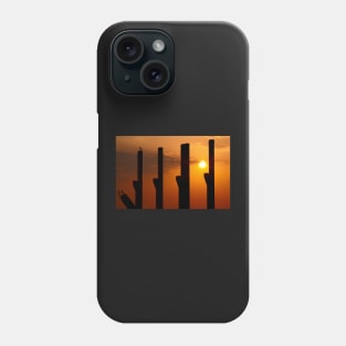 Pillars at sunset with a stark Phone Case