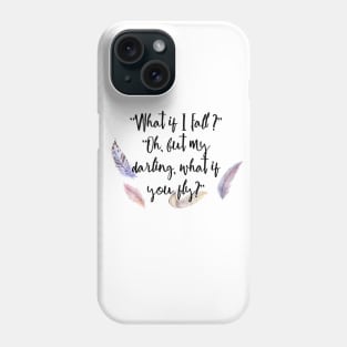 What if you fly? Feather whimsy. Phone Case