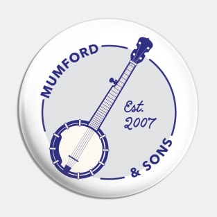 Mumford and Sons Banjo (Blue/Grey) Pin