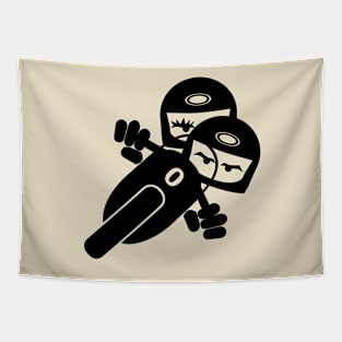 Motorcycle pair Decal V.2 Tapestry