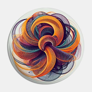 Psychedelic looking abstract illustration of geometric swirls Pin