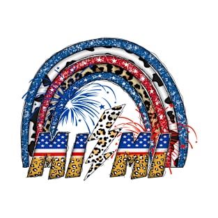 Miami Patriotic 4th of July Design T-Shirt