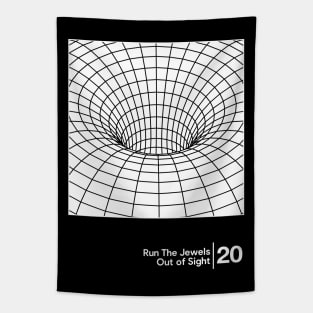 Out of Sight / Minimalist Graphic Artwork Design Tapestry