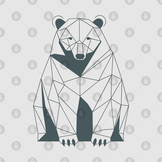 Geometric Bear line art by Sara-Design2