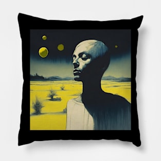 greed and fear ecosystem Pillow