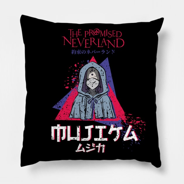 THE PROMISED NEVERLAND: MUJIKA (GRUNGE STYLE) Pillow by FunGangStore