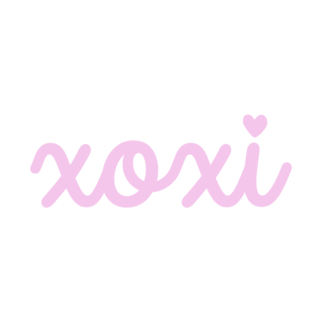 XOXI Pink Cursive by sydneyurban