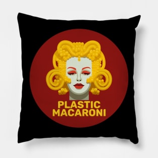 Plastic Macaroni Logo Pillow