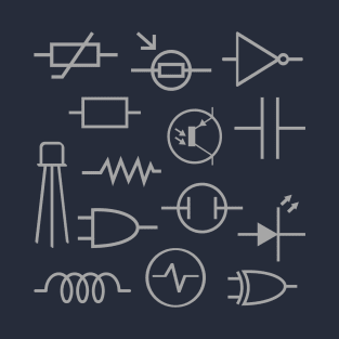 Electronic components symbols T-Shirt