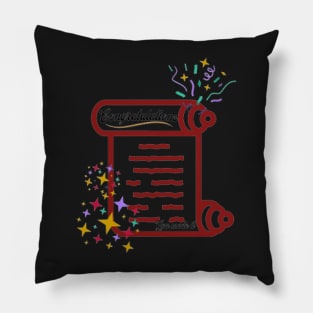 Congratulations, You Made It, Fireworks, Stars Pillow