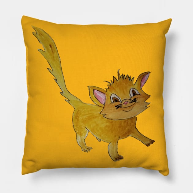 Katie the Kiteen Pillow by DesigningJudy