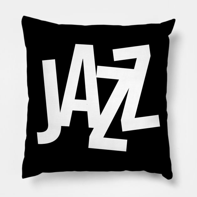 jazz logo Pillow by lkn