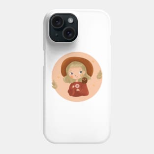 A Girl and her Owl Companion Phone Case