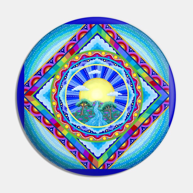 Beautiful World Mandala 2 Pin by SoozieWray