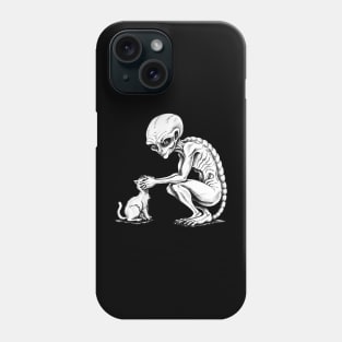 Alien Petting Cat Phone Case