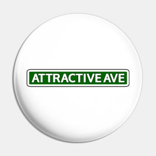 Attractive Ave Street Sign Pin