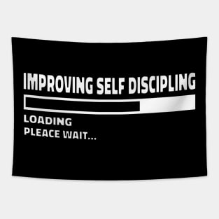 improving self discipline COOL QUOTE Tapestry