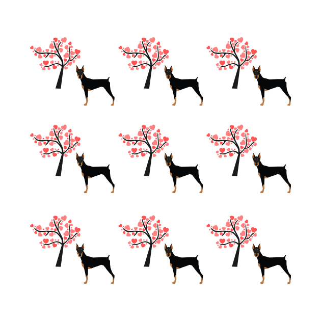 Doberman pinscher dog pattern by Maful