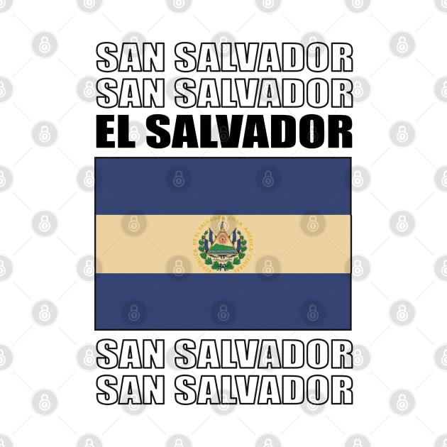 Flag of El Salvador by KewaleeTee