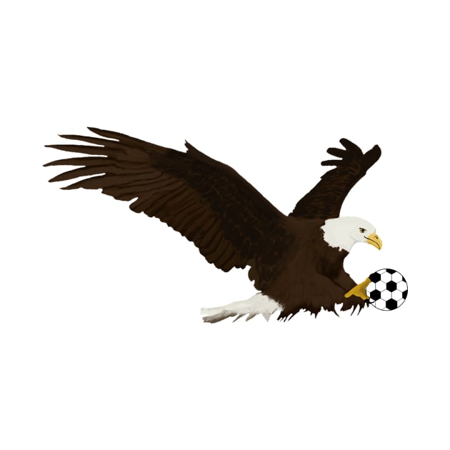 Soccer Eagle by College Mascot Designs