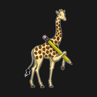Giraffe Pupil Pencil T-Shirt