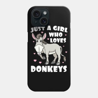 Farmer Girl Loves Donkey Phone Case