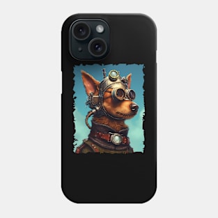 Aviator Steampunk Dog Phone Case