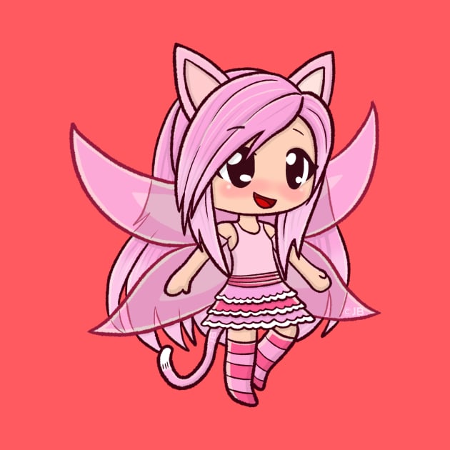 Pink Gacha Fairy - Cute Anime by Pickledjo