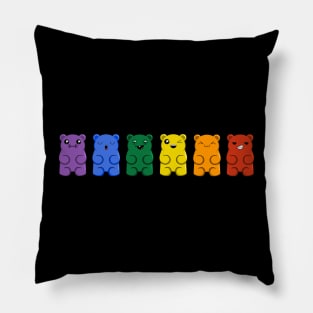 Gummy Bear Rainbow Pillow