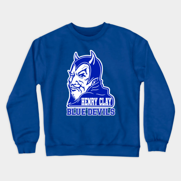 Henry Clay High School Vintage Blue Devils Mascot Logo v1