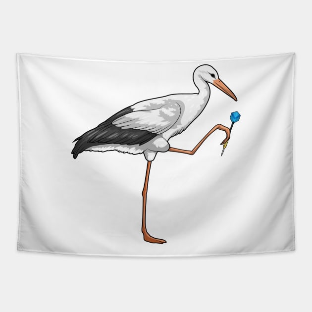 Stork Darts Dart Tapestry by Markus Schnabel
