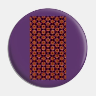 Warm Digital Kaleidoscope Pin