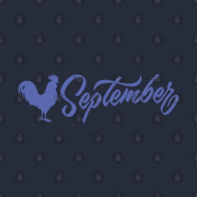 September Baja Blue Rooster by shieldjohan